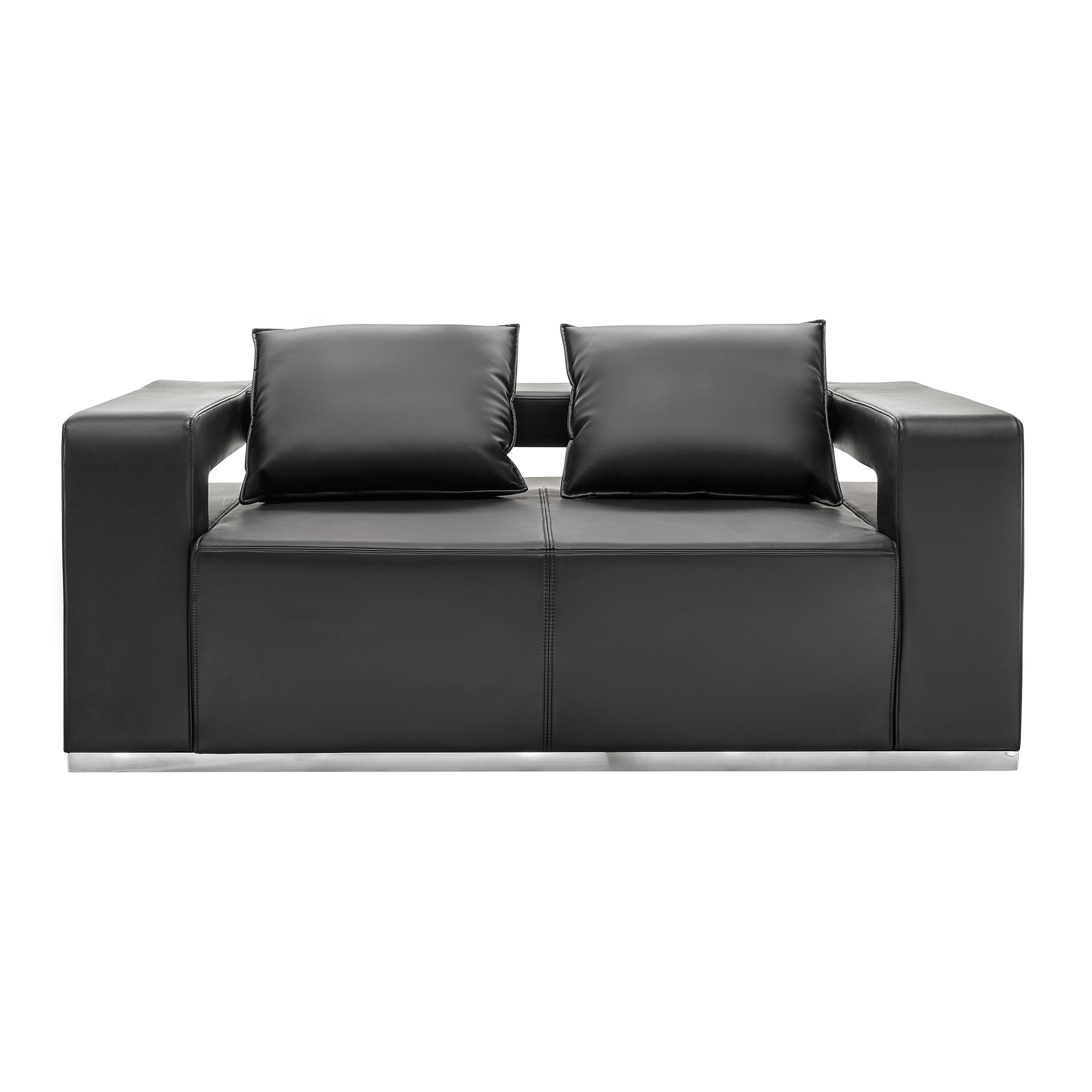 Двухместный диван «Hi-Tech Black Sofa»